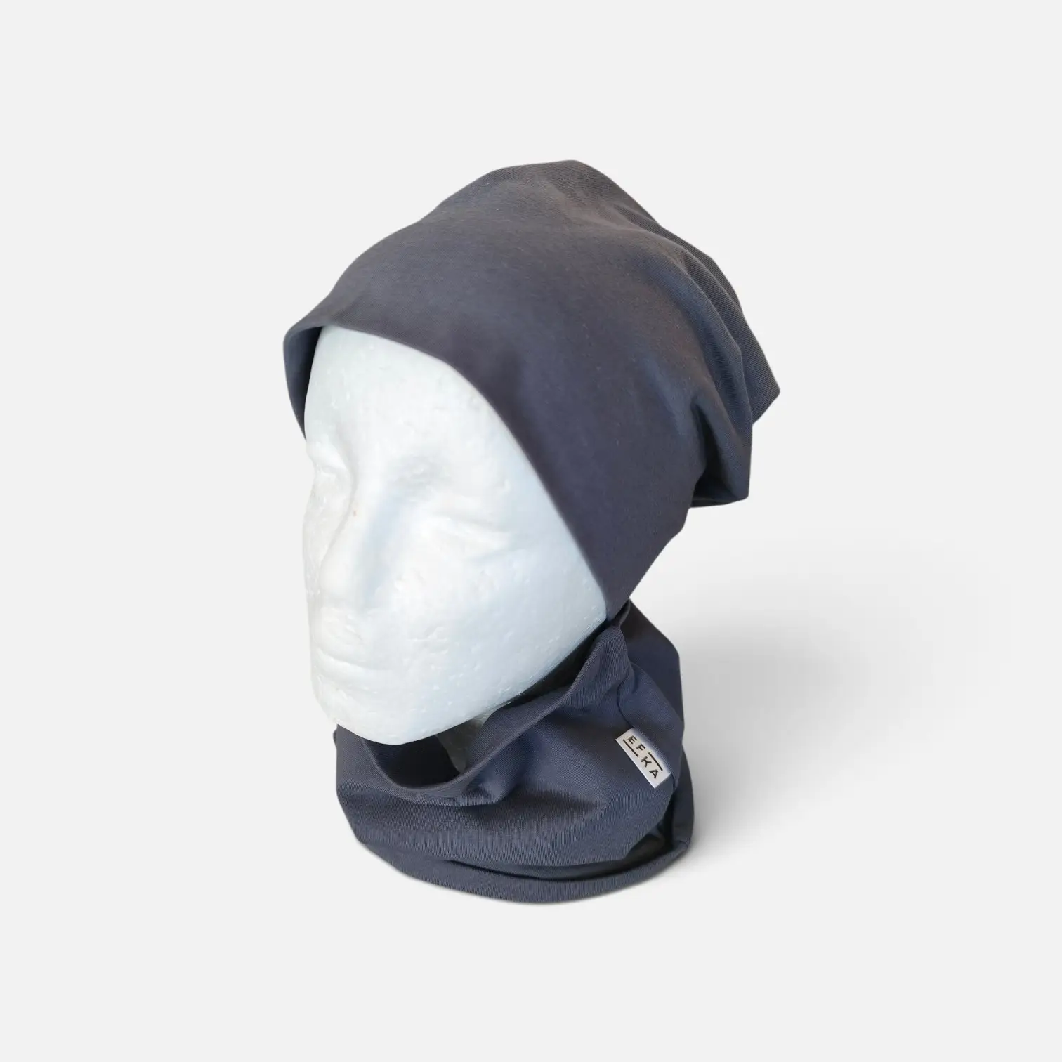 Tumehall puuvillane müts/sall komplekt 52/54 - Pilt 2